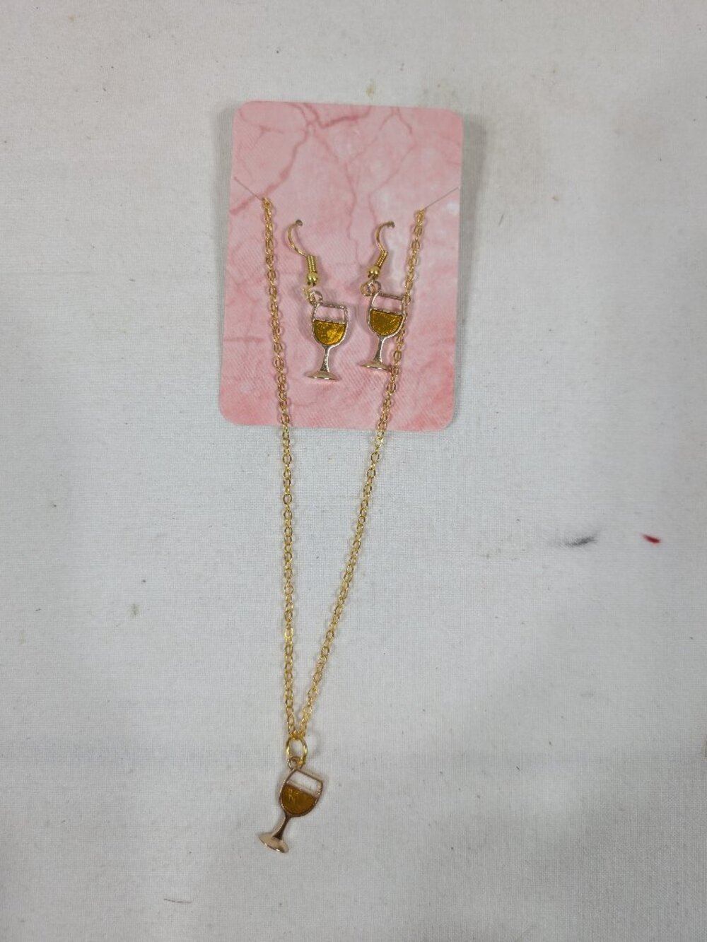 Wine Glass Jewelry Set